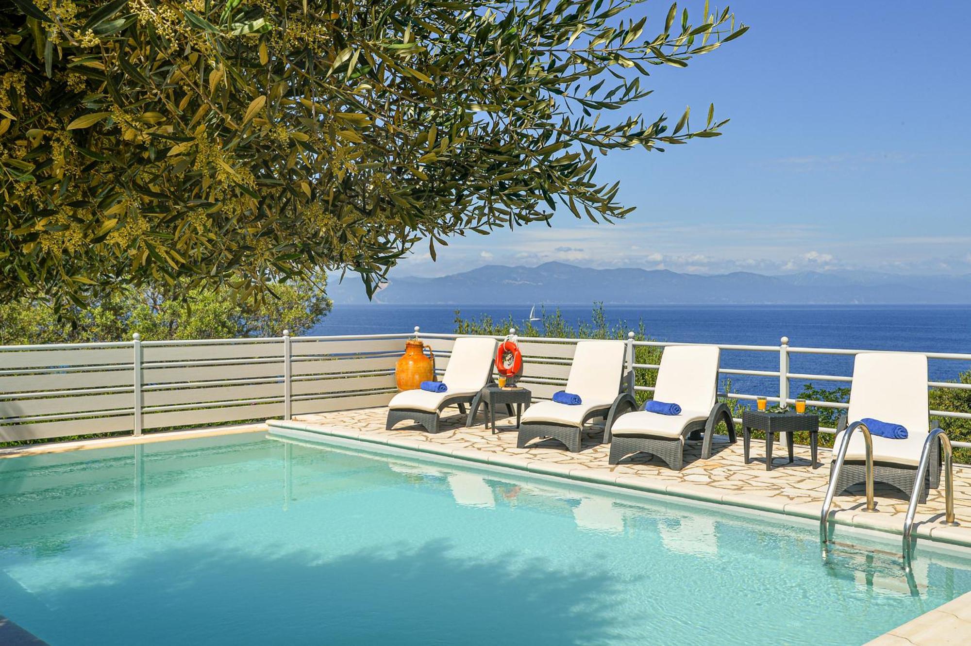 Lioniskari Seaviews - Paxoi'S Private Pool Oasis Villa Porto Ozias Екстериор снимка